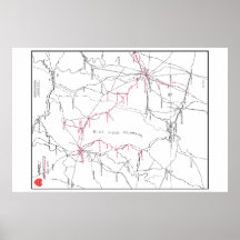 Carte du réseau ferroviaire Hagerstown & Frederick