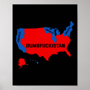 Poster Carte Électorale 2024 Etats-Unis D'Amérique Dumbfo