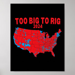 Poster Carte électorale 2024 Trump 312 Carte électorale r