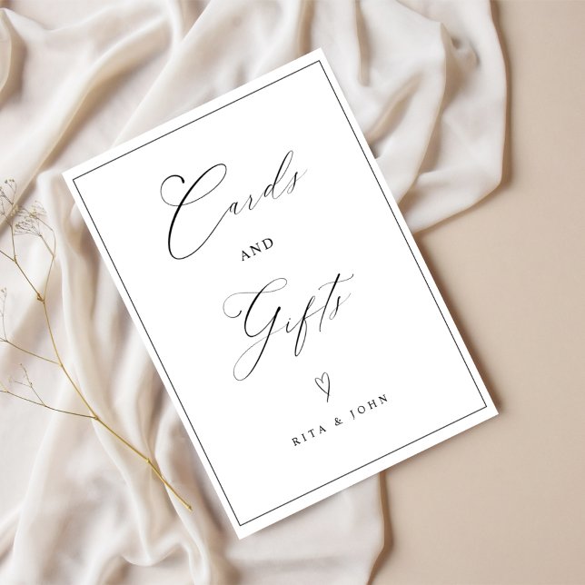 Poster Carte élégante et cadeau Favoriser le Mariage Pann (Créateur téléchargé)
