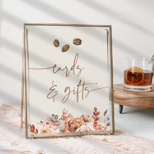 Poster Carte et Cadeaux de Fiançailles Café Signe