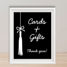 Carte et Cadeaux Ruban Noir Coquette Panneau de Re