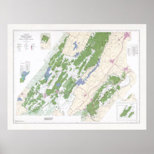 Poster Carte forestière nationale de George Washington (1