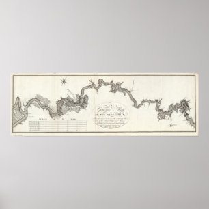 Poster Carte Générale De La Rivière Ohio