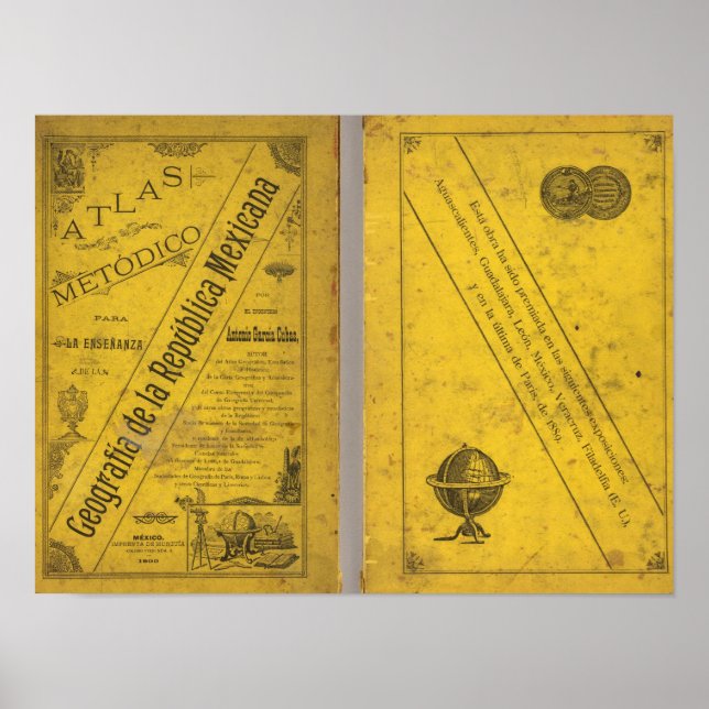 Poster Carte géographique (Devant)