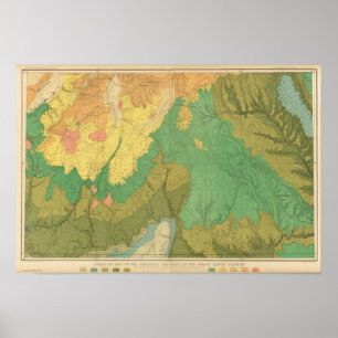 Poster Carte Géologique Des Terrasses Mésozoïques