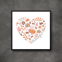 Carte graphique du coeur de l'automne saisonnier