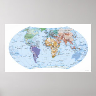 Poster Carte illustrée 2