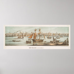 Poster Carte imagée vintage de la LA de la