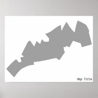 Poster Carte imprimée