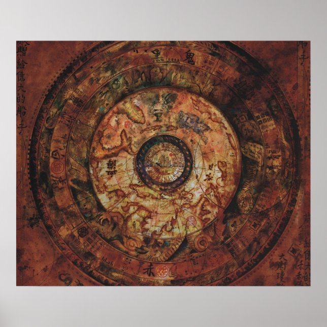 Poster Carte Jack Sparrows Sao Feng Replica Carte (Devant)