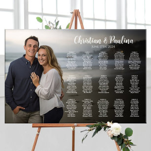 Poster Carte mariage avec photo