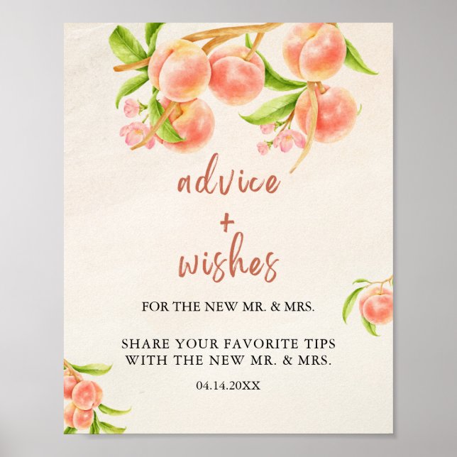 Poster Carte mariage Conseils Et Voeux (Devant)