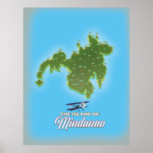 Poster Carte Mindanao