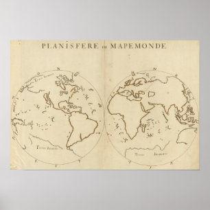 Poster Carte mondiale 2