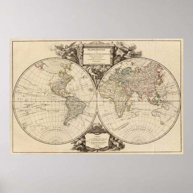 Poster Carte mondiale 8 (Devant)