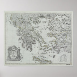 Poster Carte nautique