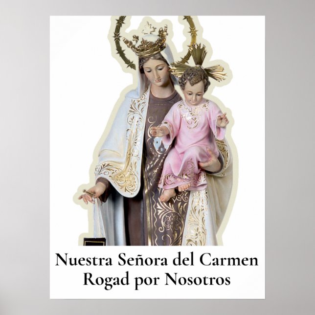 Poster Carte NUESTRA SEÑORA DEL CARMEN (Devant)