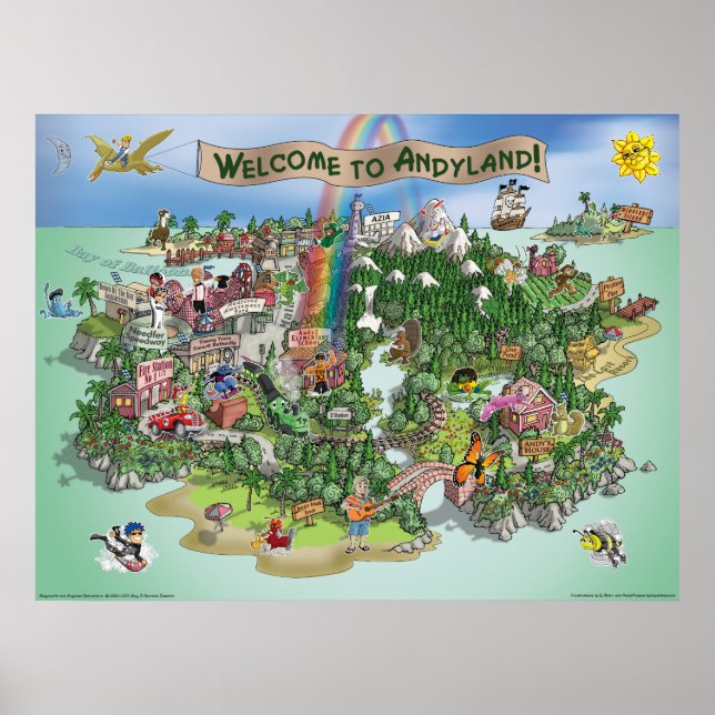 Poster Carte Officielle D'Andyland (poster) (Devant)
