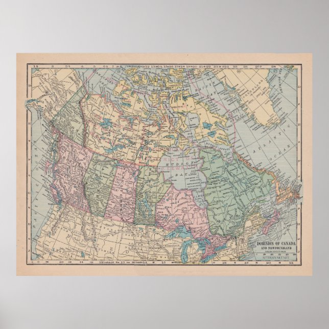 Poster Carte Oh Canada (Devant)