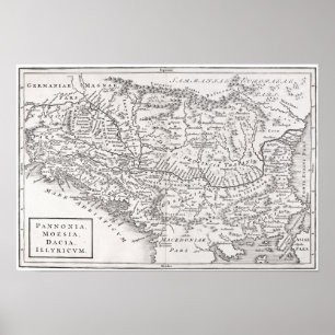 POSTER CARTE : PANNONIA