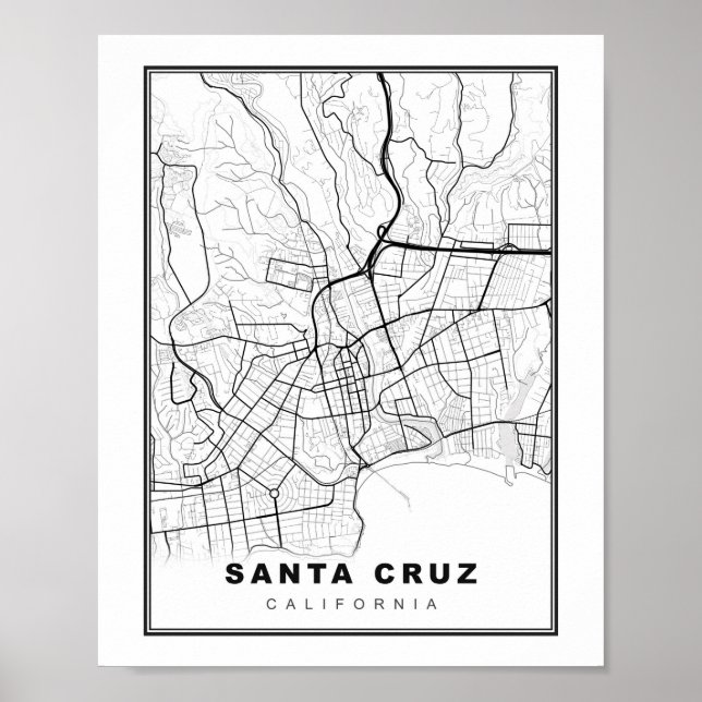 Poster Carte père Noël Cruz (Devant)