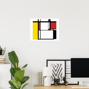 Poster Carte postale Piet Mondrian