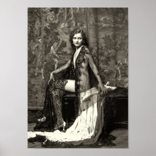 Poster Carte postale tôt de Français des années 1900