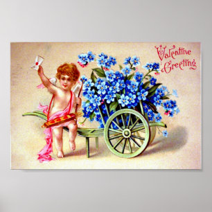 Poster Carte postale vintage Valentine