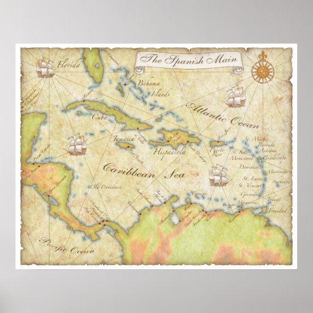 Poster Carte principale espagnole (Devant)