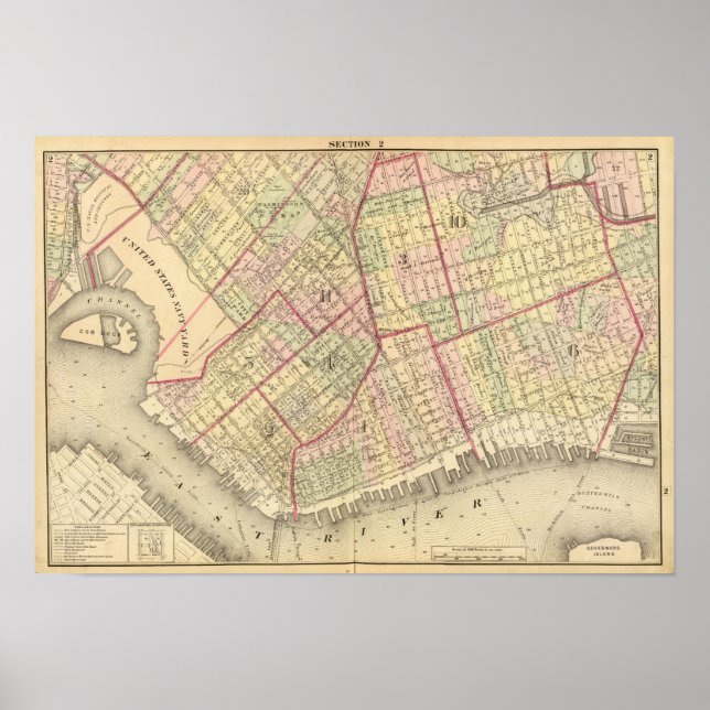 Poster Carte Sec 2 Brooklyn (Devant)