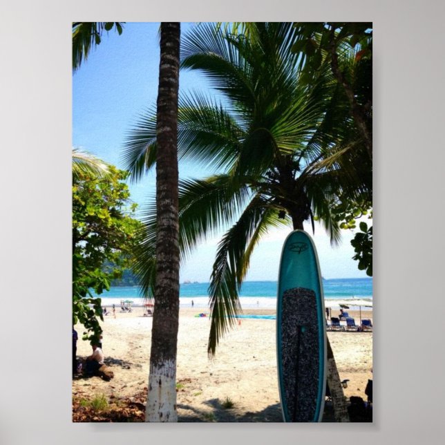 Poster Carte surf (Devant)