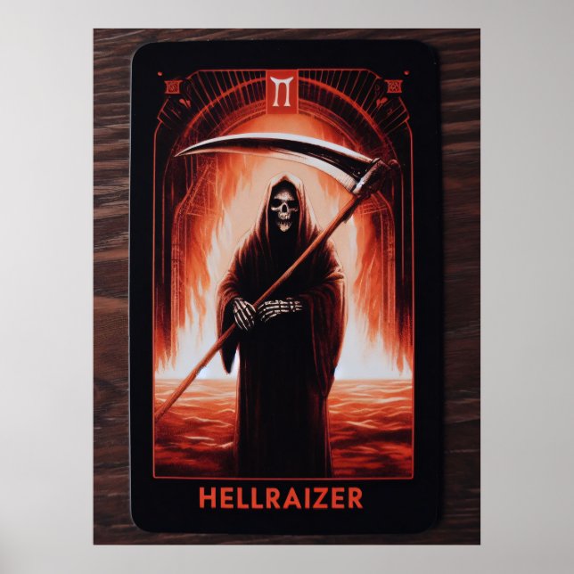 Poster Carte Tarot de l'outil HellRaizer (Devant)