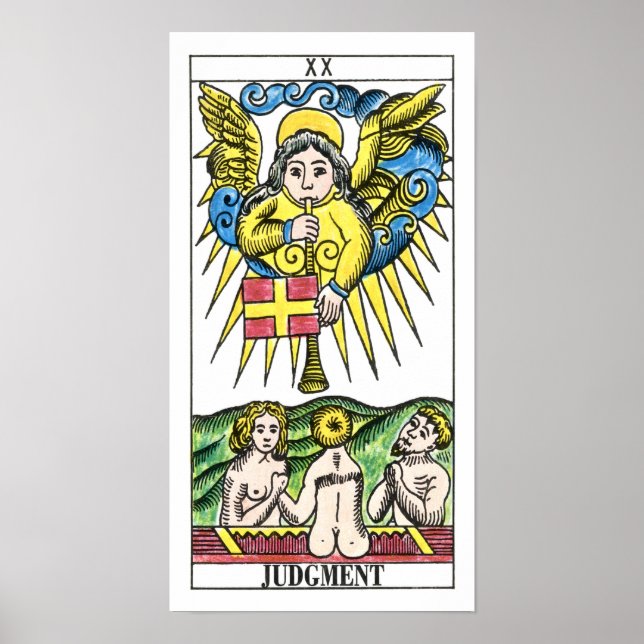 Poster Carte Tarot du jugement (Devant)
