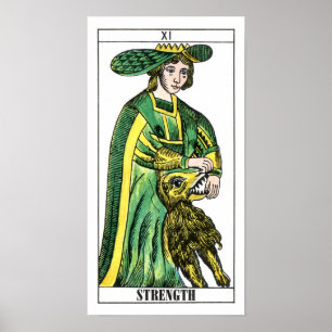 Poster Carte Tarot Force