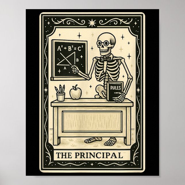 Poster Carte Tarot Principal - Halloween Soky Gothic S (Devant)