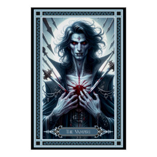 Poster Carte Tarot Vampire