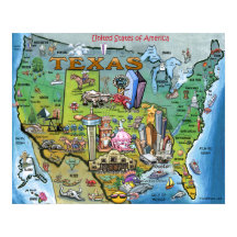 Carte Texas USA