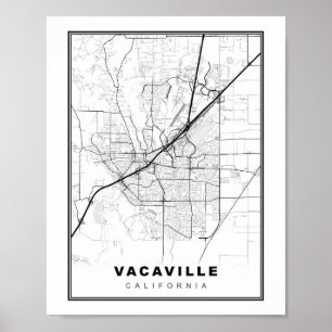 Poster Carte Vacaville