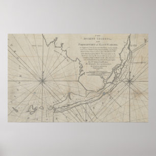 Poster Carte vintage des Florida Keys (1771) (2)
