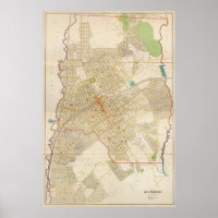 Carte vintage du Mont Vernon NY (1893)