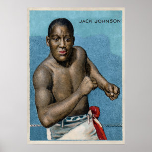 Poster Carte vintage Jack Johnson Cigarette
