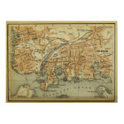 Carte vintage Plymouth England (1901)