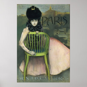 Poster Cartel de los cigarrillos París