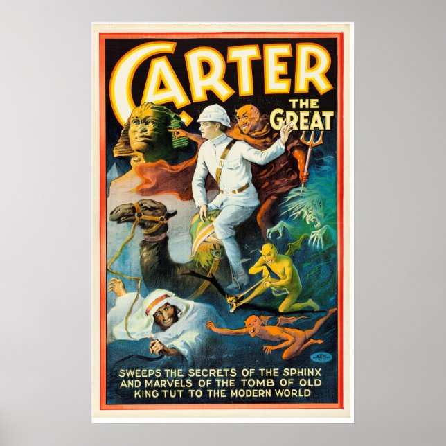 Poster Carter le Grand balaie les secrets du Sphinx (Devant)