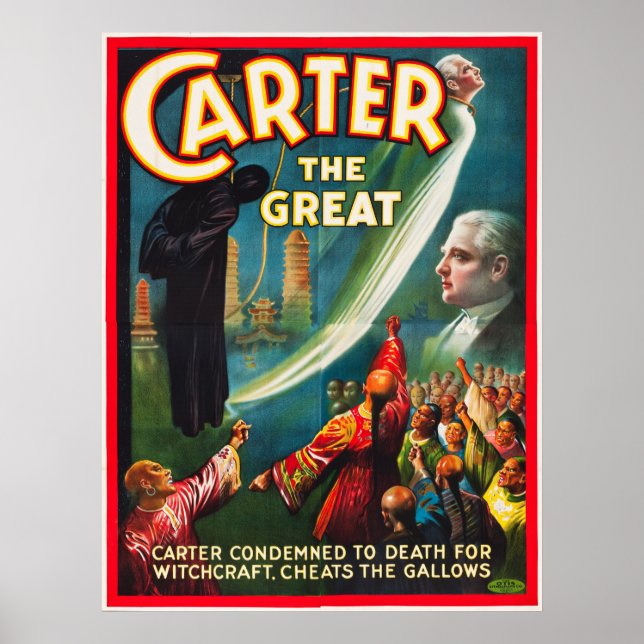 Poster Carter le grand tricheur à la potence (Devant)
