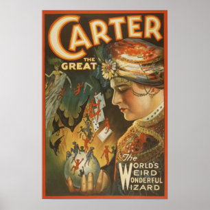Poster Carter the Great - The World's Weird Wizard