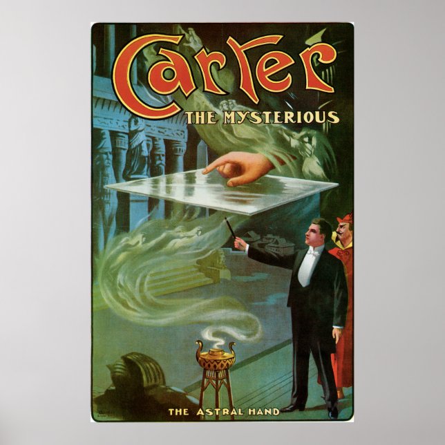Poster Carter The Mysterious ~ Vintage Magic Act (Devant)