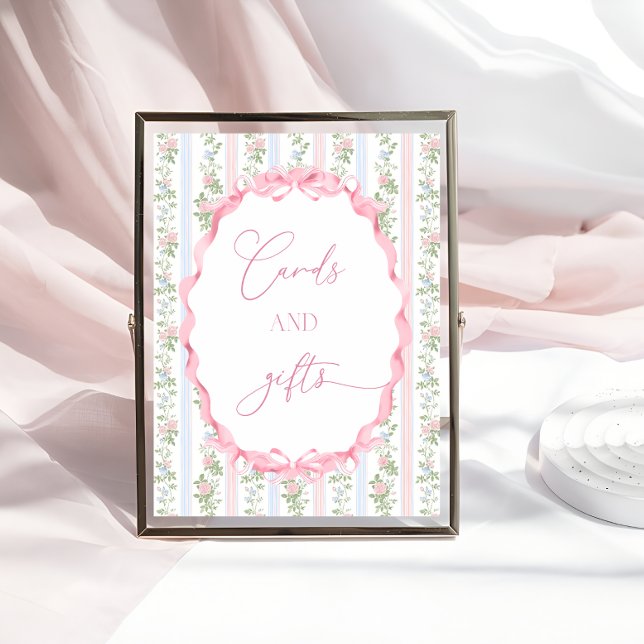 Poster Cartes Baby showers et cadeaux Coquette (Créateur téléchargé)