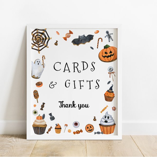 Poster Cartes Baby showers et cadeaux d'Halloween (Créateur téléchargé)